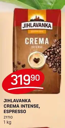 Flop Jihlavanka crema intense, espresso nabídka