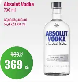 BonVeno ABSOLUT Vodka nabídka