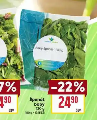 Billa Špenát baby 130 g nabídka