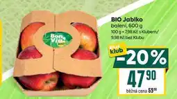 Billa BIO Jablko balení, 600 g nabídka