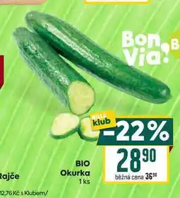 Billa BIO Okurka 1ks nabídka