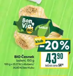 Billa BIO Česnek balení, 150 g nabídka