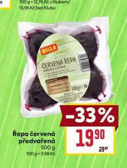 Billa Řepa červená předvařená 500 g nabídka