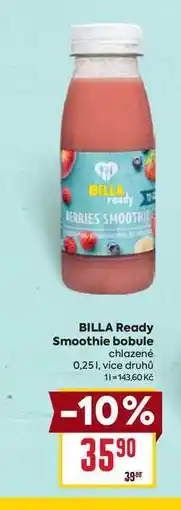 Billa BILLA Ready Smoothie bobule chlazené 0,25l nabídka