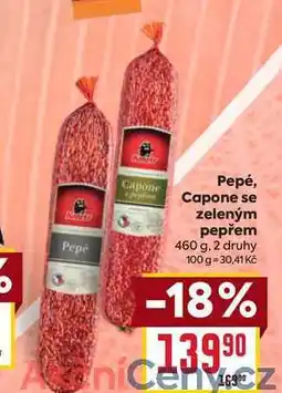 Billa Pepé, Capone se zeleným pepřem 460 g nabídka