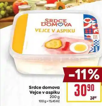 Billa Srdce domova Vejce v aspiku 200 g nabídka