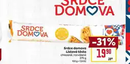 Billa Srdce domova Listové těsto chlazené, rozválené 275 g nabídka