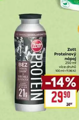 Billa Zott Proteinový nápoj 250 ml nabídka