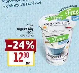 Billa Free Jogurt bílý 180 g nabídka