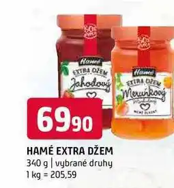 Terno Hamé extra Džem 240g, vybrané druhy nabídka