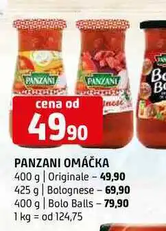 Terno Panzani omáčka, vybrané druhy 400g 425g 400g nabídka