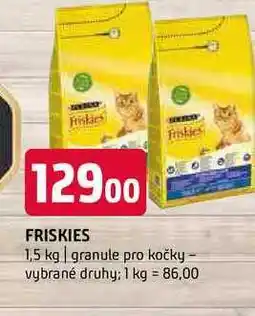 Terno Friskies 1,5 kg granule pro kočky vybrané druhy nabídka