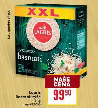 Billa Lagris Basmati rýže 1,5 kg nabídka