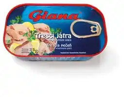 Billa Giana Tresčí játra 115g nabídka