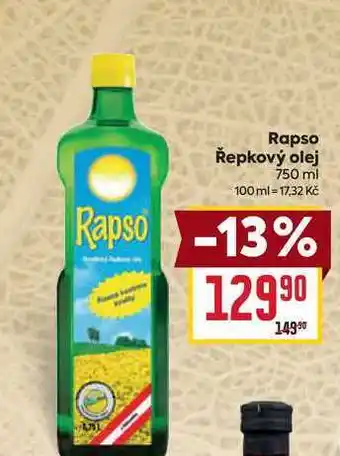 Billa Rapso Řepkový olej 750 ml nabídka