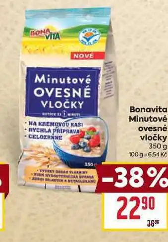 Billa Bonavita Minutové ovesné vločky 350 g nabídka