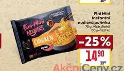 Billa Fini Mini Instantní nudlová polévka 75 g nabídka