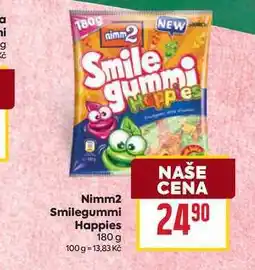 Billa Nimm2 Smilegummi Happies 180 g nabídka