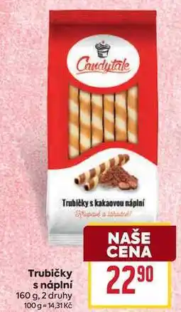 Billa Trubičky s náplní 160 g nabídka