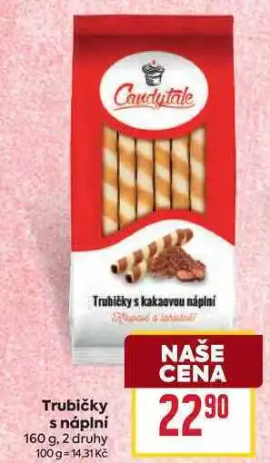 Billa Trubičky s náplní 160 g nabídka