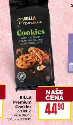 Billa BILLA Premium Cookies od 180 g nabídka