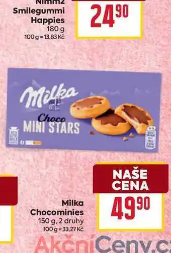 Billa Milka Chocominies 150 g nabídka