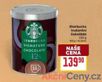 Billa Starbucks Instantní čokoláda 330 g nabídka