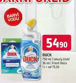 Terno DUCK 750 ml tekutý čistič A 36 ml Fresh Discs nabídka