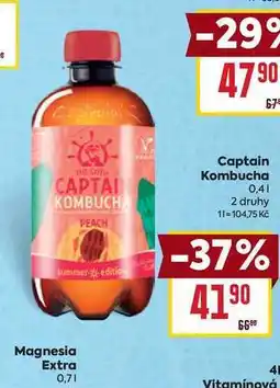 Billa Captain Kombucha 0,4l nabídka