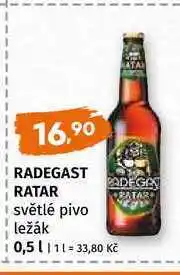 Terno Radegast Ratar světlý ležák 0,5l nabídka