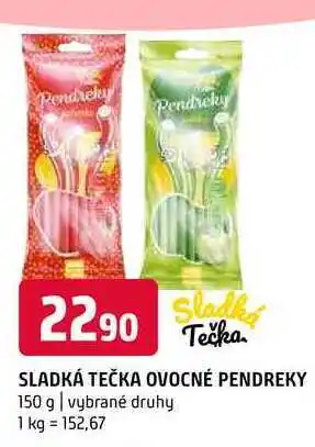 Terno Sladká tečka ovocné pendreky 150 g vybrané druhy nabídka