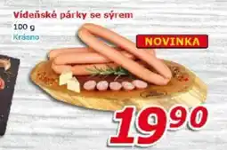 ESO MARKET Vídeňské párky se sýrem nabídka