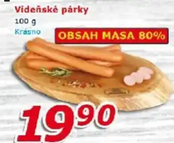 ESO MARKET Videňské párky nabídka