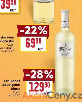 Billa Freixenet Sauvignon blanc 0,75l nabídka