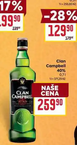 Billa Clan Campbell 40% 0,7l nabídka