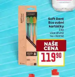 Billa Soft Dent Eco zubní kartáčky 3 ks nabídka