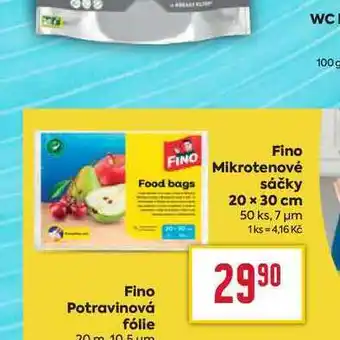 Billa Fino Mikrotenové Food bags sáčky 20 x 30 cm nabídka