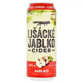 Billa Lišácké jablko cider 500ml (plech), vybrané druhy nabídka