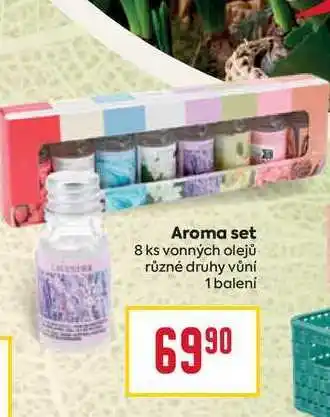 Billa Aroma set 8 ks vonných olejů různé druhy vůní 1 balení nabídka