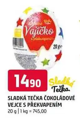 Terno Sladká tečka čokoládové vejce s překvapením 20g nabídka