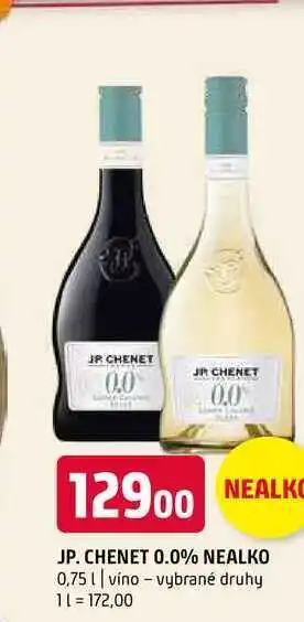 Terno JP. CHENET 0.0% NEALKO 0,75l víno vybrané druhy nabídka