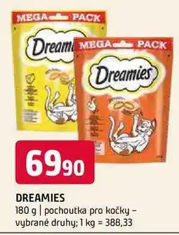 Terno Dreamies 180 g pochoutka pro kočky vybrané druhy nabídka