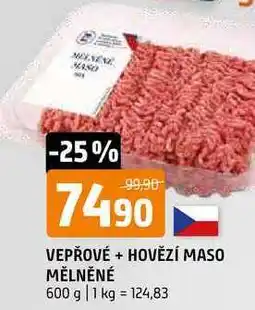 Terno Vepřové + hovězí maso mělněné 600g nabídka