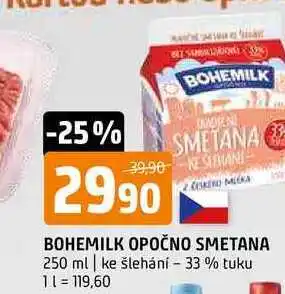 Terno Bohemilk opočno smetana 250ml nabídka