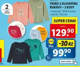 Lidl Triko s dlouhými rukávy nabídka