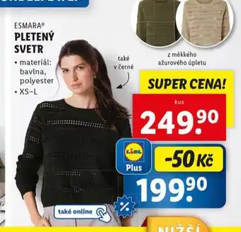 Lidl Pletený svetr nabídka