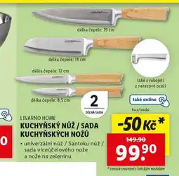 Lidl Sada kuchyňských nožů nabídka