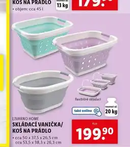 Lidl Skládací vanička nabídka