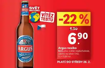 Lidl Pivo argus nealko nabídka