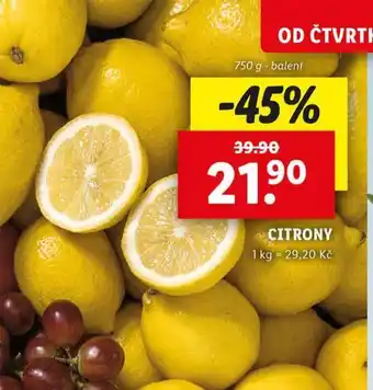 Lidl Citrony nabídka